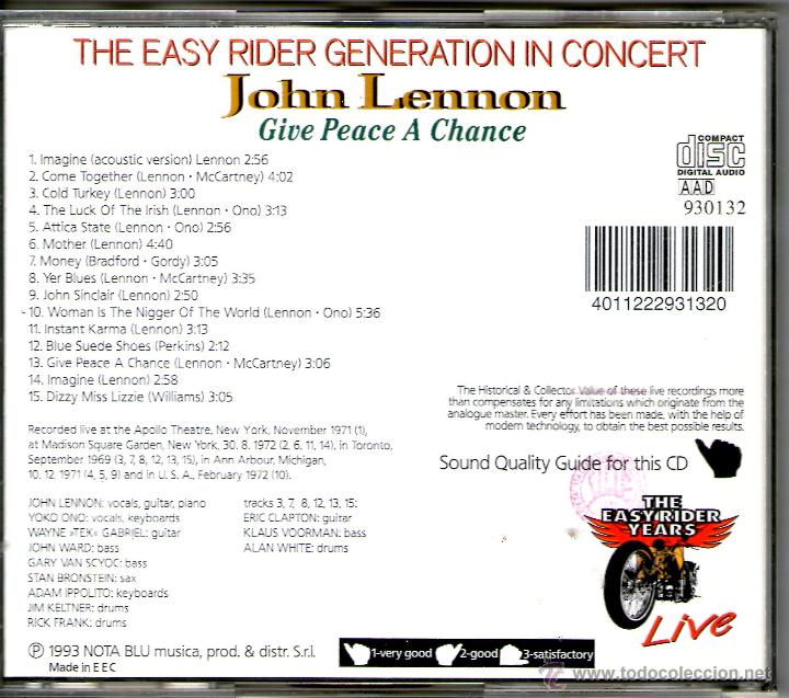 CDs de m&uacute;sica: John Lennon - Give peace a chance - Foto 2