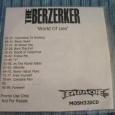 CDs de Música: PROMO CDR - THE BERZERKER - WORLD OF LIES – INDUSTRIAL HARDCORE DEATH. Lote 44830905