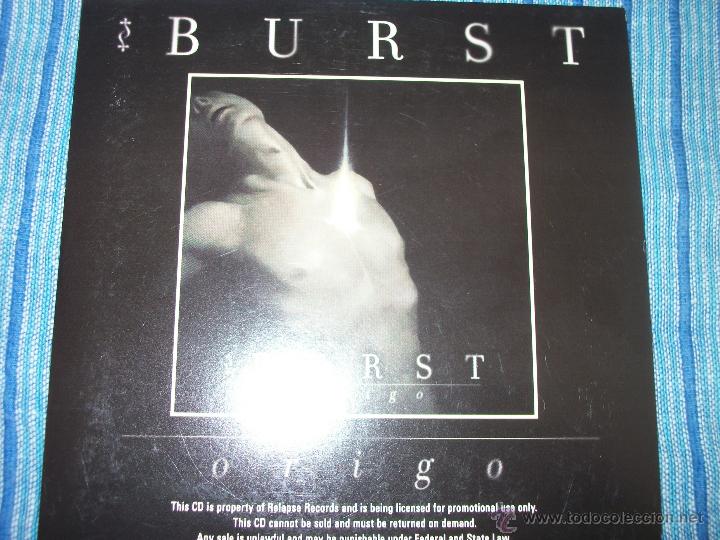 CDs de m&uacute;sica: PROMO CD BURST &ndash; ORIGO &ndash; RELAPSE - Foto 1