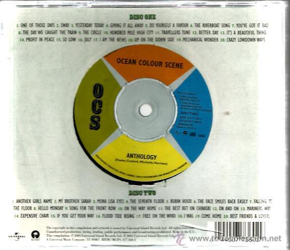 CDs de m&uacute;sica: CD OCEAN COLOUR SCENE : ANTHOLOGY ( DOBLE CD ) - Foto 2