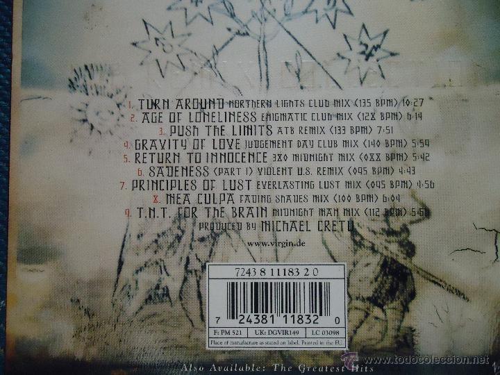 CDs de m&uacute;sica: cd  enigmalove sensuality devotion , the remix colection 2001 - Foto 2