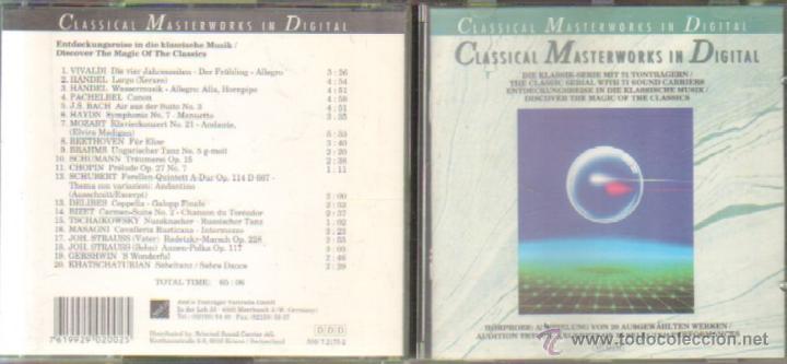 CDs de m&uacute;sica: CLASSICAL MASTERWORKS IN DIGITAL.   CD-CLASICA-683 - Foto 1