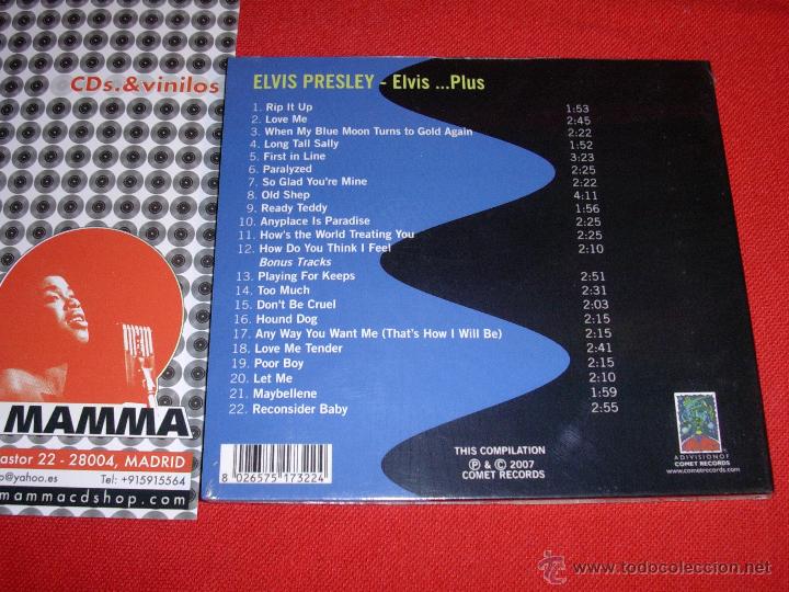 CDs de m&uacute;sica: ELVIS PRESLEY  ELVIS  PLUS  Compilation   2007   CD   NEW - Foto 2
