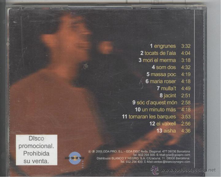 CDs de m&uacute;sica: camps. som dos. gda 2001. cd - Foto 2
