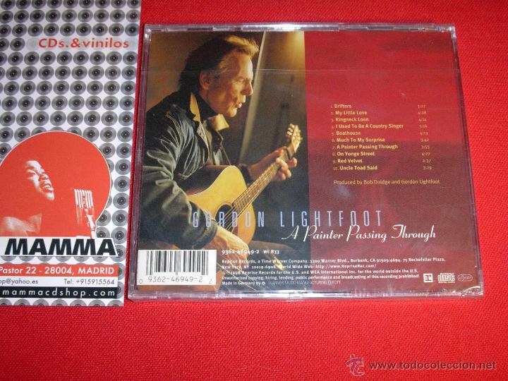 CDs de m&uacute;sica: GORDON LIGHTFOOT A PAINTER PASSING THROUGH   USA 1998  CD  NEW - Foto 2