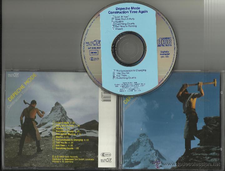CDs de m&uacute;sica: depeche mode cd construction time again alemania - Foto 1