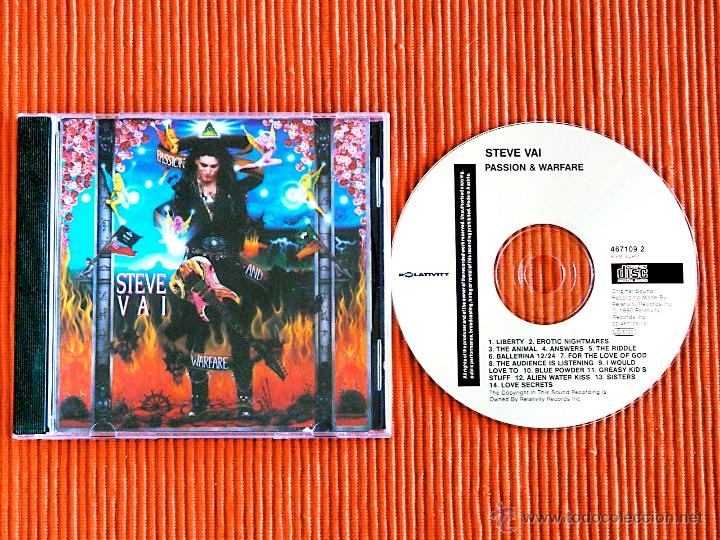 CDs de m&uacute;sica: STEVE VAI - PASSION & WARFARE CD Como nuevo - Foto 1