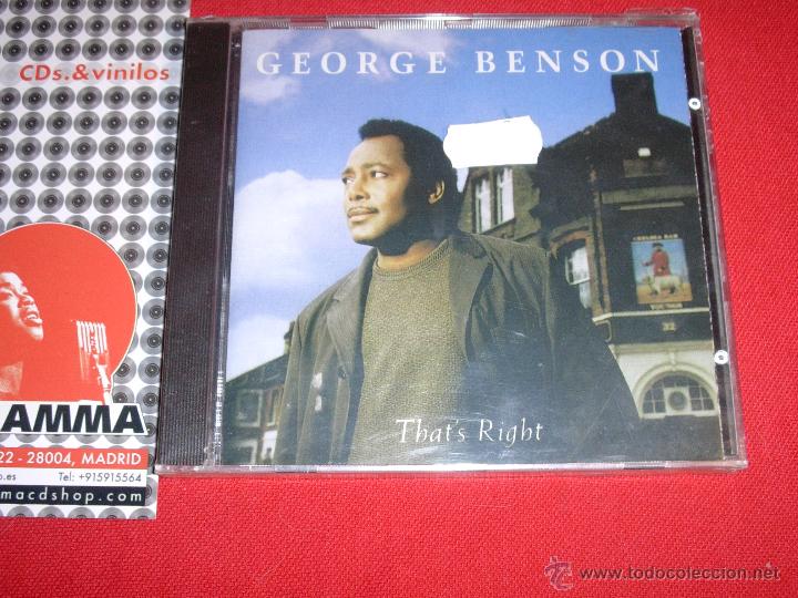 CDs de m&uacute;sica: GEORGE BENSON  Thats Right    1996  CD  NEW - Foto 1