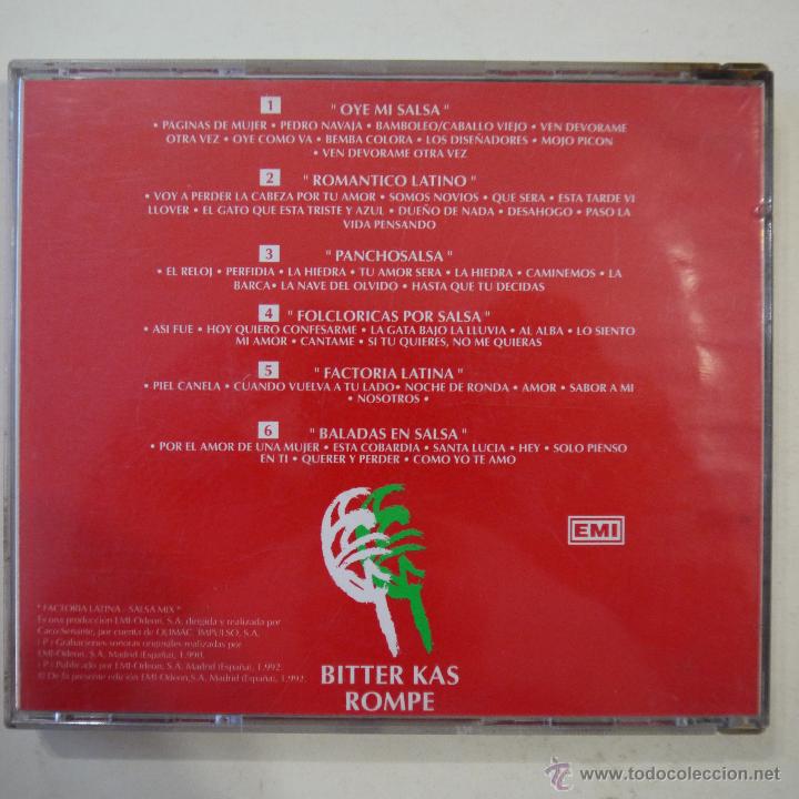 CDs de m&uacute;sica: BITTER KAS ROMPE - LA SALSA QUE ROMPE - CD 1992 - Foto 2