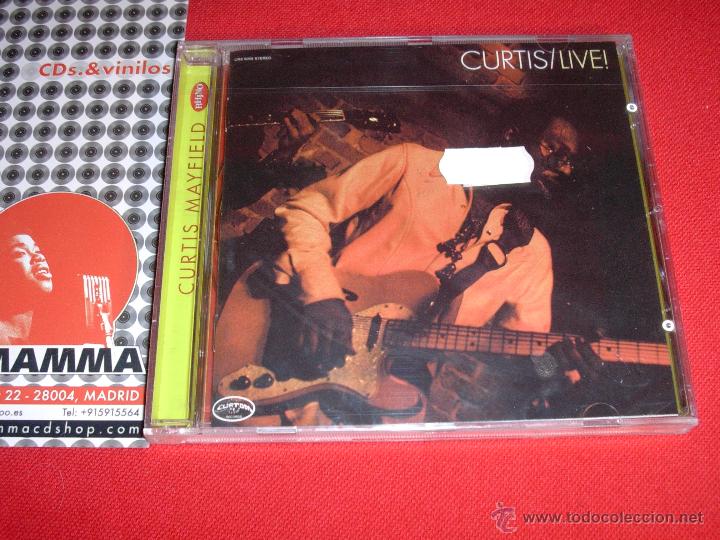 CDs de m&uacute;sica: CURTIS MAYFIELD  &ndash; Curtis / Live!   2000   Remastered   CD  NEW - Foto 1