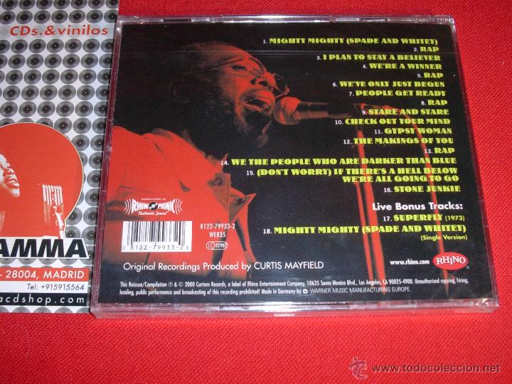 CDs de m&uacute;sica: CURTIS MAYFIELD  &ndash; Curtis / Live!   2000   Remastered   CD  NEW - Foto 2
