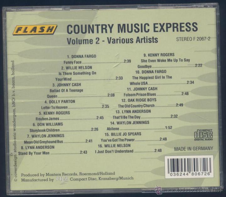CDs de Música: COUNTRY MUSIC EXPRESS-VOLUMEN 2 - Foto 2 - 45399778