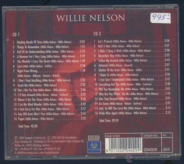CDs de m&uacute;sica: WILLIE NELSON- MILLENIUM - Foto 2