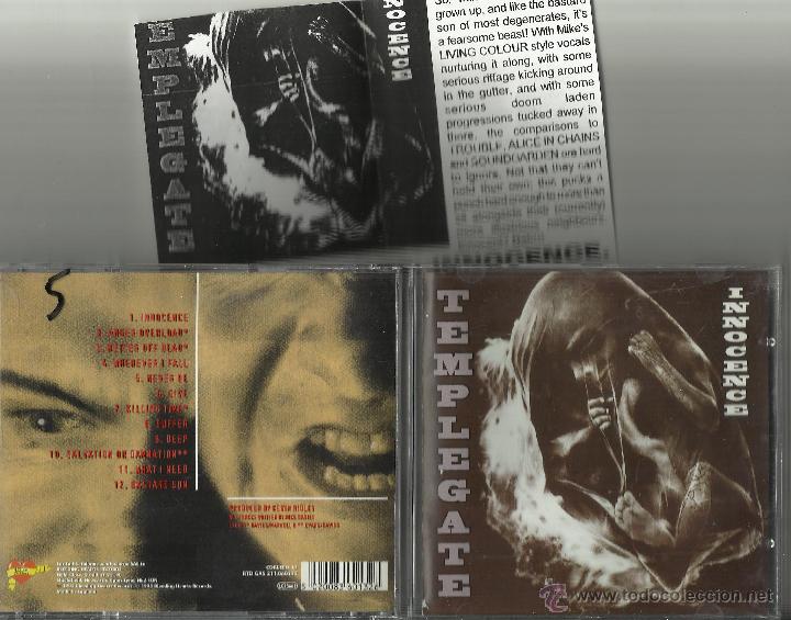 CDs de m&uacute;sica: templegate cd innocence 1995.con hoja promo - Foto 1