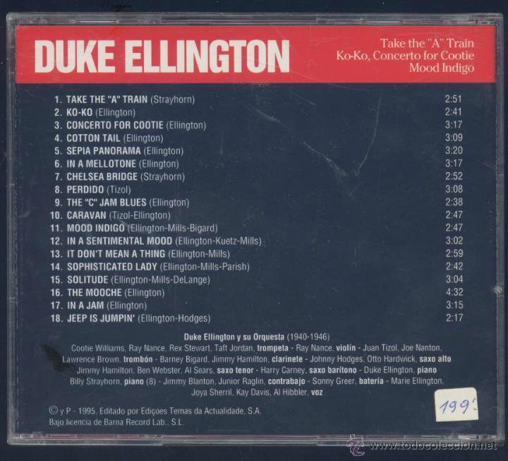 CDs de m&uacute;sica: DUKE ELLINGTON Y SU ORQUESTA - Foto 2