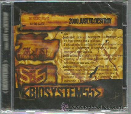 CDs de m&uacute;sica: BIOSYSTEM 55 - 2000 JUST TO DESTROY CD CASKET 2006 - Foto 1