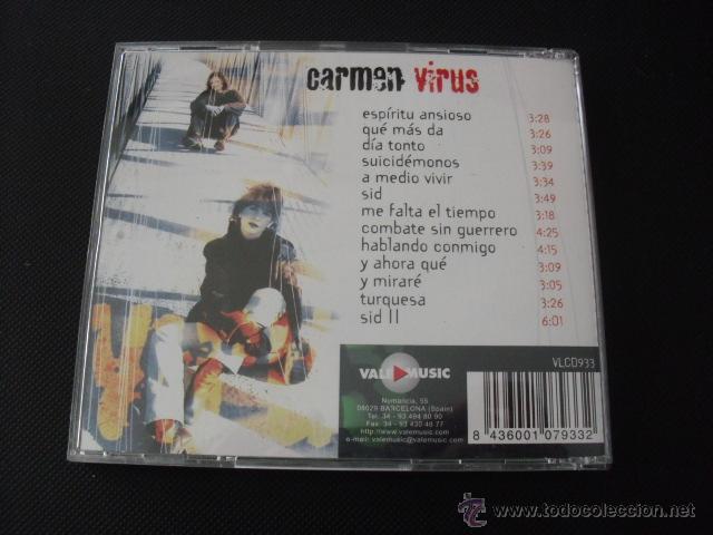 CDs de m&uacute;sica: CARMEN VIRUS. ESPIRITU ANSIOSO. CD. - Foto 2