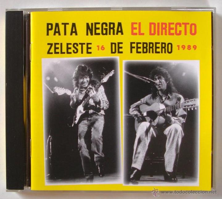CDs de m&uacute;sica: PATA NEGRA - EL DIRECTO EN ZELESTE (CD) 1994 - 10 TEMAS - Foto 1