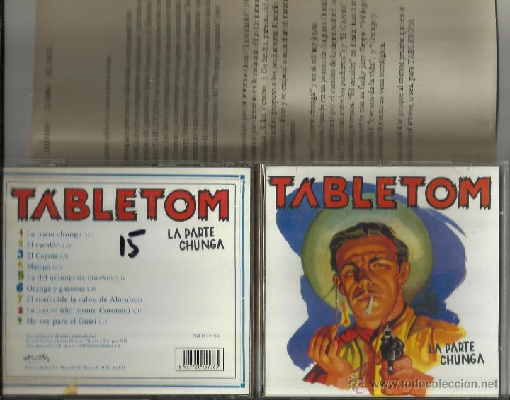 CDs de m&uacute;sica: tabletom cd la parte chunga.espa&ntilde;a 1998.con hoja promo - Foto 1
