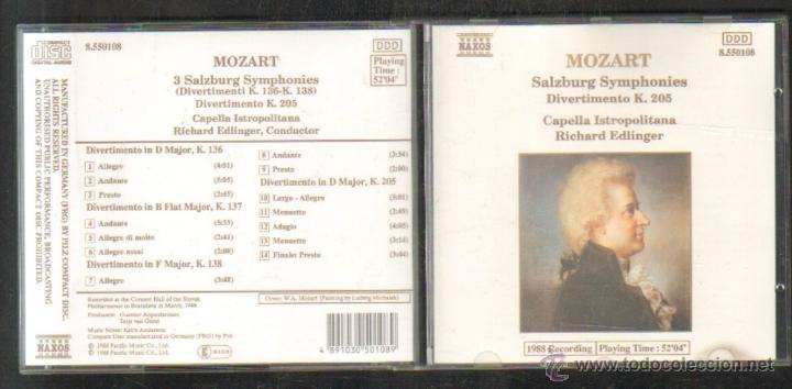 CDs de m&uacute;sica: MOZART.        CD-CLASICA-755 - Foto 1