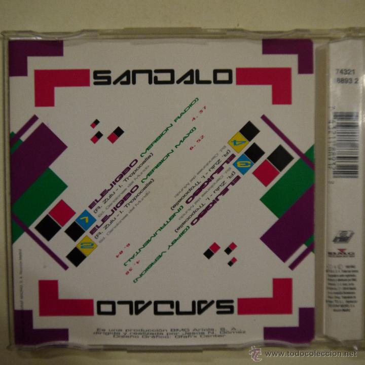 CDs de m&uacute;sica: SANDALO - ELEJIGBO - CD SINGLE - Foto 2