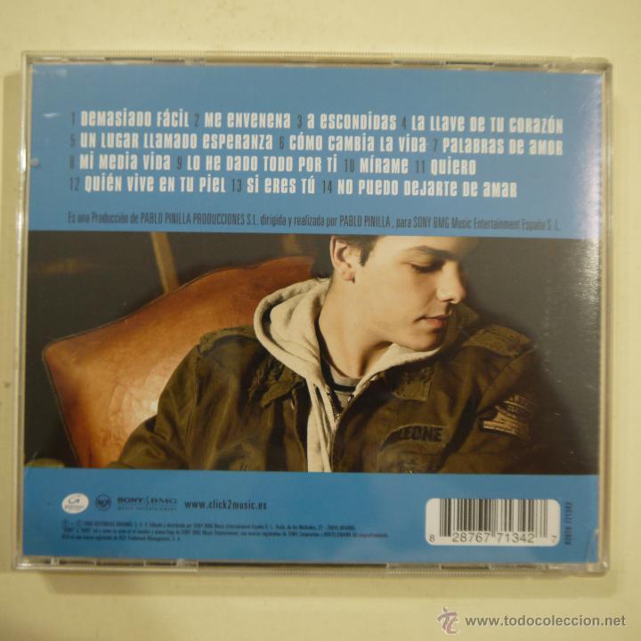 CDs de m&uacute;sica: SERGIO RIVERO - QUIERO - CD 2005 - Foto 2