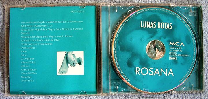 CDs de m&uacute;sica: ROSANA - LUNAS ROTAS - CD. - Foto 4