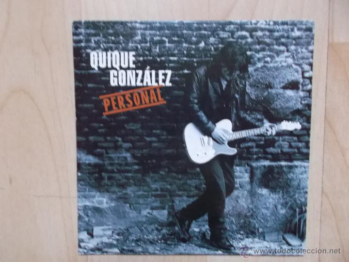 CDs de m&uacute;sica: QUIQUE GONZALEZ PERSONAL CD SINGLE DE CARTON - Foto 1