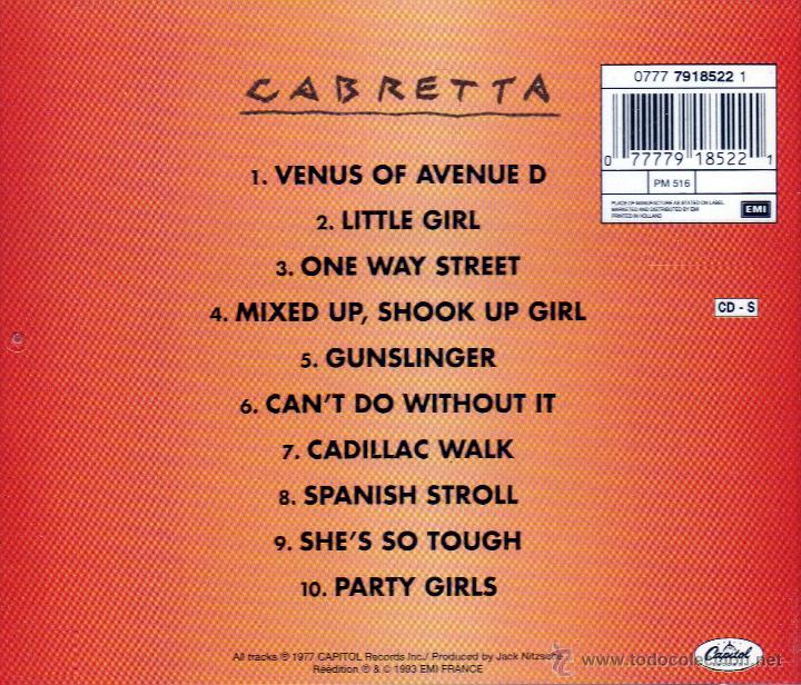 CDs de m&uacute;sica: MINK DEVILLE - CABRETTA - compact disc.mirar portes antes de comprar - Foto 2
