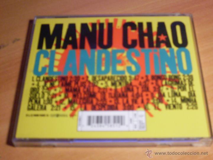 CDs de m&uacute;sica: MANU CHAO (CLANDESTINO) CD (CDIB20) - Foto 3