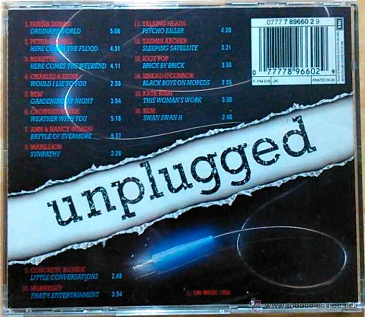 CDs de m&uacute;sica: UNPLUGGED. PETER GABRIEL (GENESIS), REM, KATE BUSH... CD - Foto 2