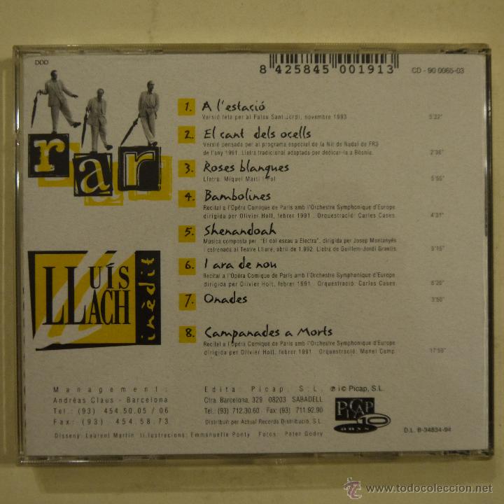 CDs de m&uacute;sica: LLU&Iacute;S LLACH - RAR - CD - Foto 2