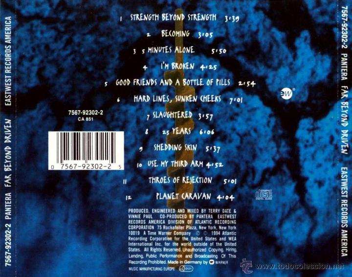 CDs de m&uacute;sica: PANTERA - FAR BEYOND DRIVEN - compact disc.mirar portes antes de comprar - Foto 2