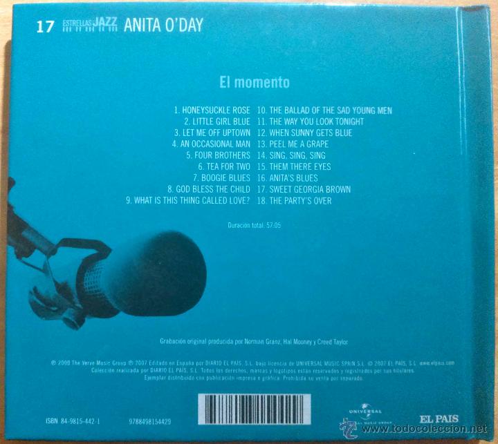CDs de m&uacute;sica: ANITA ODAY, EL MOMENTO - CD LIBRO - Foto 2