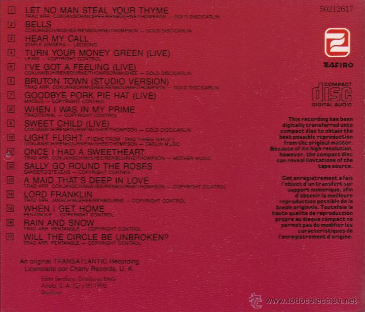 CDs de m&uacute;sica: PENTANGLE, THE - BELLS - compact disc.mirar portes antes de comprar - Foto 2