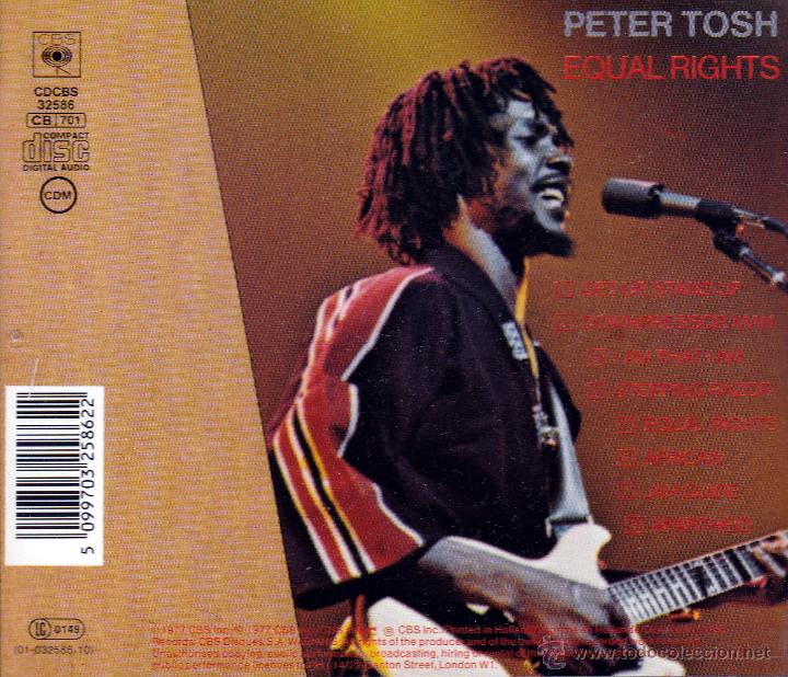 CDs de m&uacute;sica: PETER TOSH - EQUAL RIGHTS - compact disc.mirar portes antes de comprar - Foto 2
