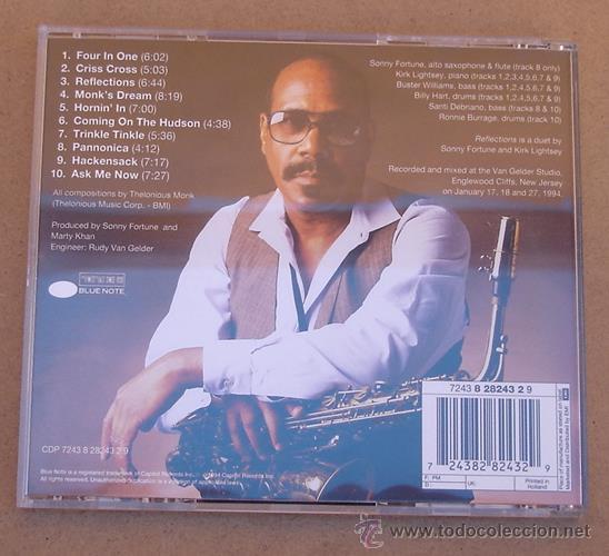 CDs de m&uacute;sica: SONNY FORTUNE - FOUR IN ONE (CD) BLUE NOTE - Foto 2