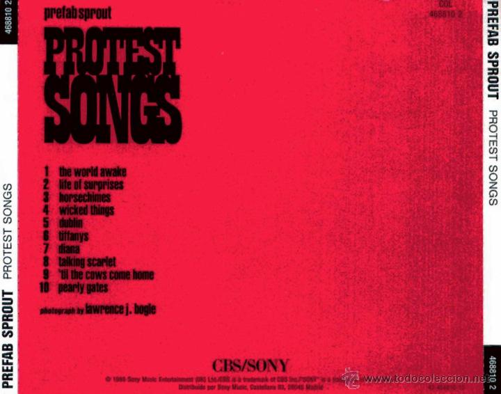 CDs de m&uacute;sica: PREFAB SPROUT - PROTEST SONGS - compact disc.mirar portes antes de comprar - Foto 2