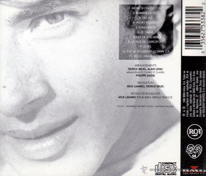 CDs de m&uacute;sica: PATRICK BRUEL - ROMPER LA VOZ - compact disc.mirar portes antes de comprar - Foto 2