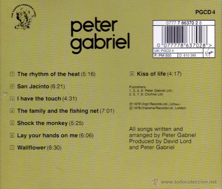 CDs de m&uacute;sica: PETER GABRIEL - 4 - compact disc.mirar portes antes de comprar - Foto 2