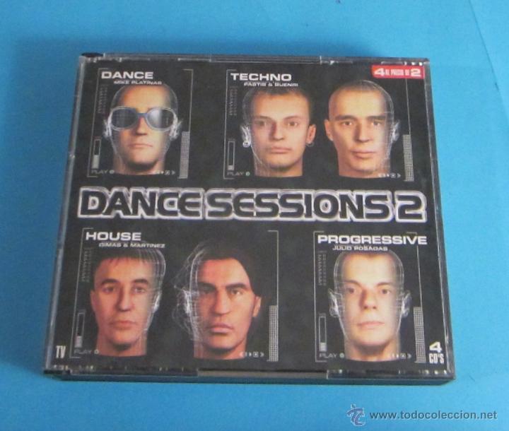 CDs de m&uacute;sica: DANCE SESSIONS 2. CD1 DANCE. CD2 TECHNO. CD3 PROGRESSICE. CD 4 HOUSE - Foto 1