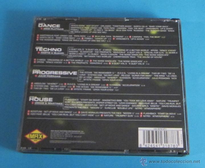 CDs de m&uacute;sica: DANCE SESSIONS 2. CD1 DANCE. CD2 TECHNO. CD3 PROGRESSICE. CD 4 HOUSE - Foto 2