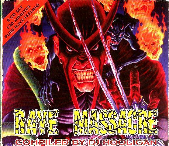 CDs de m&uacute;sica: DOBLE CD RAVE MASSACRE ,COMPILED BY DJ HOOLIGAN - Foto 1