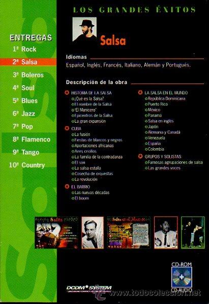CDs de m&uacute;sica: LOS GRANDES &Eacute;XITOS - N&ordm; 2 SALSA - CD ROM + 10 TEMAS EN VERSI&Oacute;N ORIGINAL - Foto 3