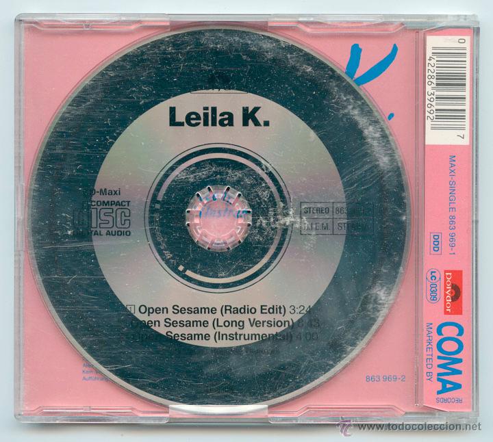 CDs de m&uacute;sica: CD MAXI -  LEILA K. - OPEN SESAME - POLYDOR - 1992 - Foto 2