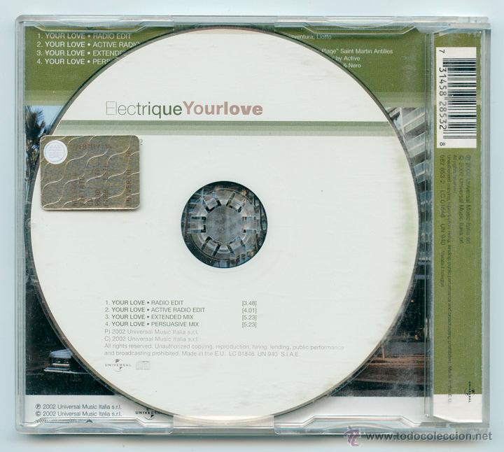 CDs de m&uacute;sica: CD MAXI - ELECTRIQUE - YOUR LOVE - UNIVERSAL - 2002 - Foto 2