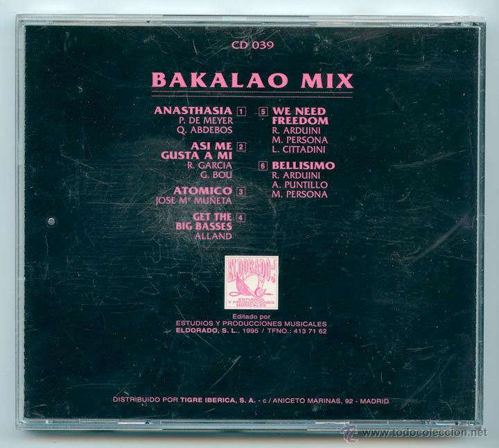 CDs de m&uacute;sica: CD - BAKALAO MIX - ELDORADO - 1995 - Foto 2