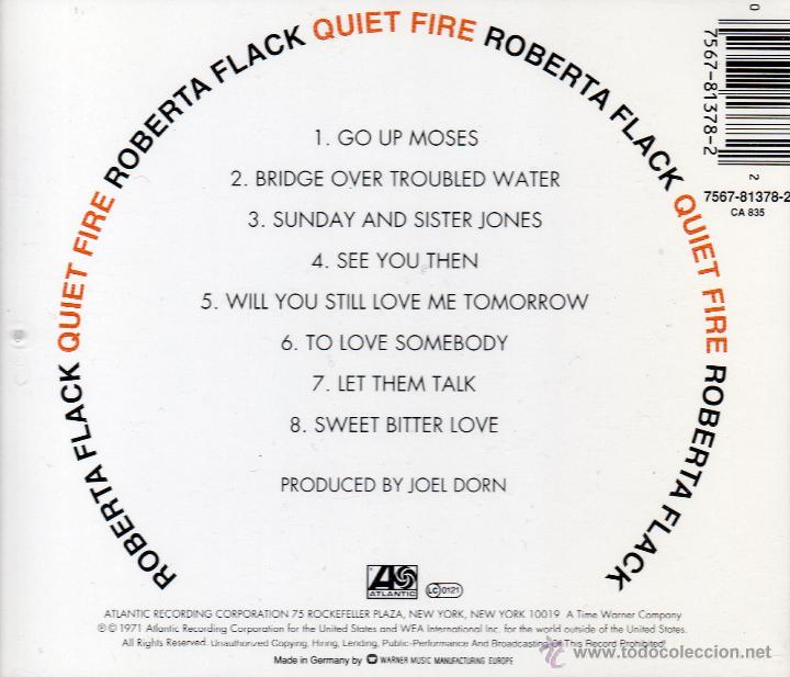 CDs de m&uacute;sica: ROBERTA FLACK - QUIET FIRE - compact disc.mirar portes antes de comprar - Foto 2