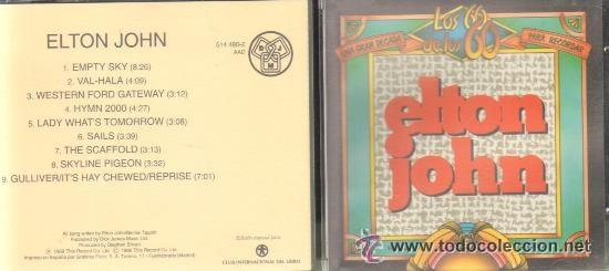 CDs de m&uacute;sica: LOS 6O DE LOS 60 ELTON JOHN - Foto 1