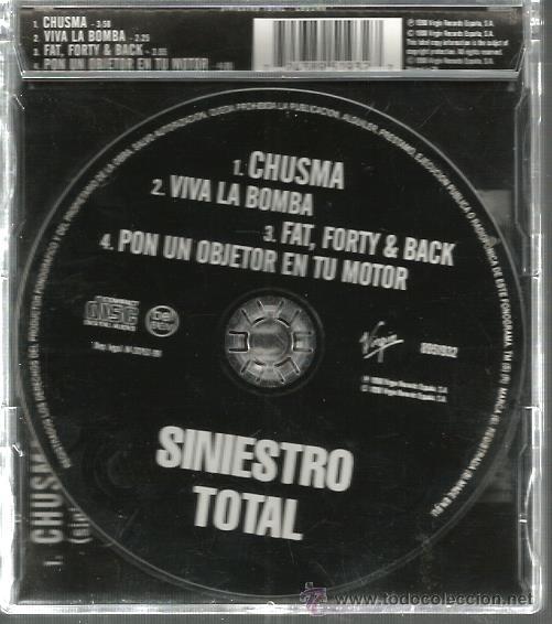 CDs de m&uacute;sica: CD EP : SINIESTRO TOTAL : CHUSMA E.P. - Foto 2